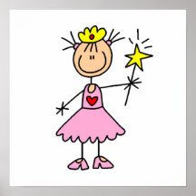 Princesse With Wand Affiche