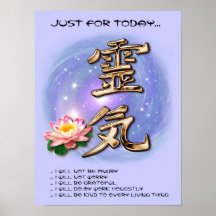 Principes de Reiki Posters