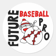Pro singe de chaussette de futur base-ball autocollants