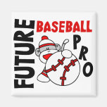 Pro singe de chaussette de futur base-ball aimant pour réfrigérateur