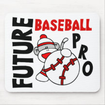 Pro singe de chaussette de futur base-ball tapis de souris