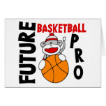 Pro singe de chaussette de futur basket-ball carte de vœux