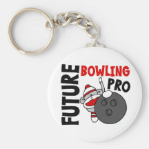 Pro singe de chaussette de futur bowling porte-clefs