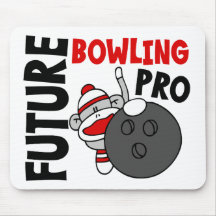 Pro singe de chaussette de futur bowling tapis de souris