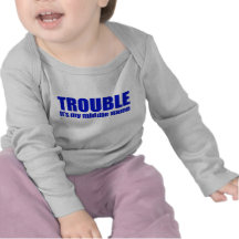 Problème - c'est mon deuxième prénom (bleu) t-shirt