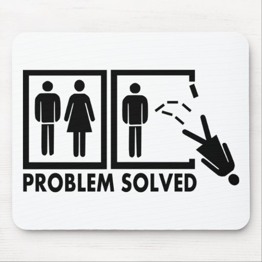 Problème résolu - femme tapis de souris