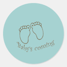 prochains pieds de babys autocollant