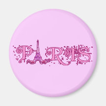 Produits assez roses de Paris Magnets Pour Réfrigérateur
