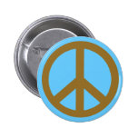 Produits brun chocolat de symbole de paix badge avec épingle