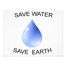 Produits de conservation de l'eau ! invitations personnalisées