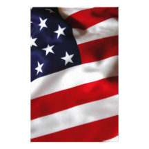 Produits de drapeau américain papier à lettre personnalisé
