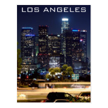Produits de papier de nuit de Los Angeles Carte Postale