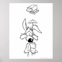 Produits de point culminant de coyote du Wile E Posters