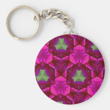 Produits pourpres et verts abstraits porte-clef
