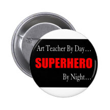 Professeur d'art de super héros badges avec agrafe