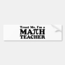 Professeur de maths adhésif pour voiture
