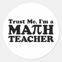 Professeur de maths adhésifs ronds