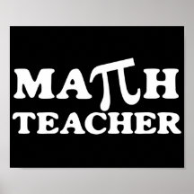 Professeur de maths pi affiche
