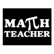 Professeur de maths pi cartes postales