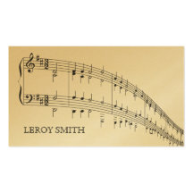 Professeur de musique d'artiste de musicien d'OR M Carte De Visite
