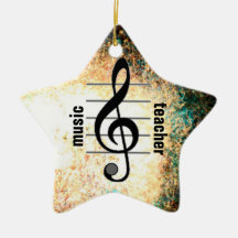 Professeur de musique ornement de noël