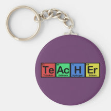 Professeur fait de couleurs d'éléments porte-clef