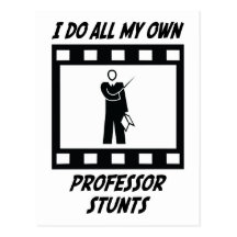 Professeur Stunts Carte Postale