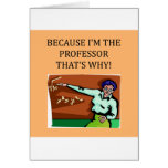 professeurs et professeurs cartes