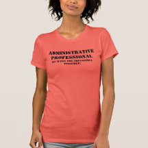 Professionnel administratif t-shirts