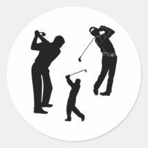 Professionnel de golf adhésifs