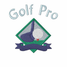 Professionnel de golf avec le logo brodé polos