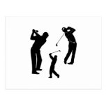 Professionnel de golf carte postale