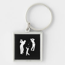 Professionnel de golf porte-clé