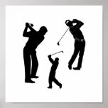 Professionnel de golf posters