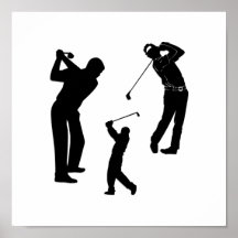 Professionnel de golf posters