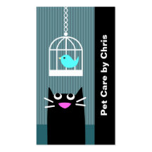 Professionnel de soin des animaux familiers modèles de cartes de visite