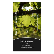 Profil d'affaires de raisin de vignoble d'établiss cartes de visite personnelles