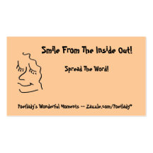 Profil de sourire simple carte de visite