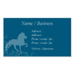 Profil islandais de Flourish de cheval Cartes De Visite Professionnelles