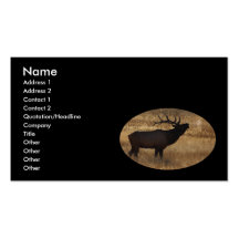 profil ou carte de visite, bugle d'élans