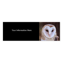 profil ou carte de visite, hibou