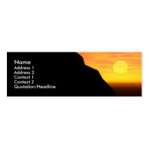 Profilecard : Coucher du soleil/lever de soleil Cartes De Visite Professionnelles