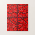 Profusion de Nouveau d'art des tulipes rouges Puzzle Avec Photo