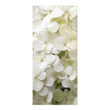 Programme blanc de mariage d'hortensia double cartes customisées