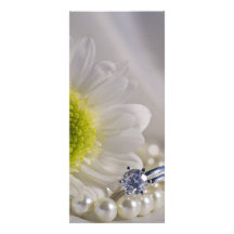 Programme de marguerite et de noces de diamant motif pour double carte