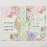 Programme de mariage - ailes de collection d'amour tract customisé