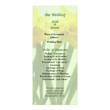 Programme de mariage de couples de jonquille modèle de carte double
