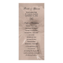 Programme de mariage de marguerite teinté par rose carte double