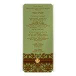 Programme de mariage de monogramme de damassé de B Cartons D'invitation Personnalisés