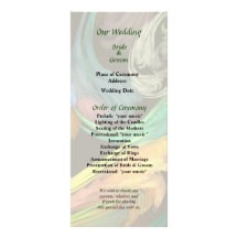 Programme de mariage de plan rapproché de Paisley Double Carte